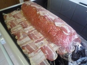 Fatty in bacon weave rollen