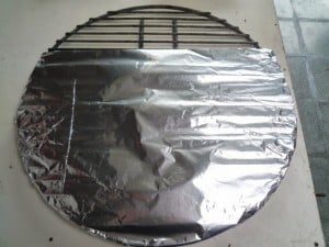 Indirect grillen - aluminiumfolie