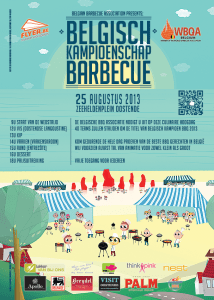 BK BBQ Oostende 2013 - Flyer
