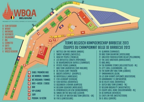 BK BBQ Oostende 2013 - Plan