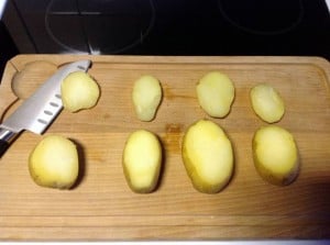Gevulde aardappel met roomkaas 