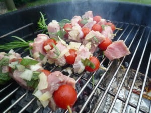 Rozemarijnspiesjes van tomaat en kalfsvlees